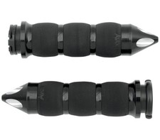 Avon Air Cushion Black Spike Handlebar Grips (Cable Style) (AIR-90-ANO-SPK)