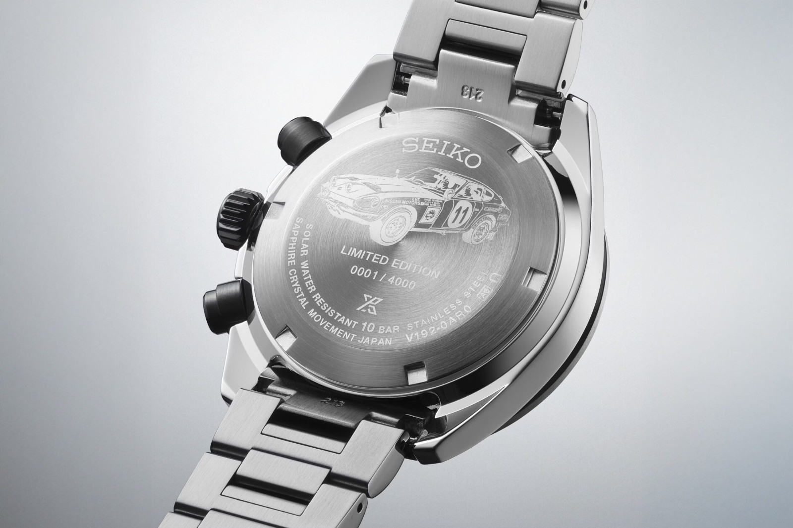 SEIKO PROSPEX SBDL121 Speedtimer Datsun Limited Edition Solar Chronograph Watch image 5