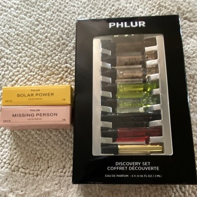 PHLUR Discovery Set Eau de Parfum Sample Size 8 x 2ml Solar Power Missing Person