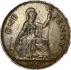 One Penny 1965 Elizabeth II Dei Gratia Regina Fd