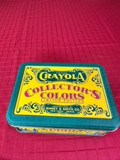 New VTG Collectible Crayola Crayons Tin Collectors Colors Limited Edition 1990