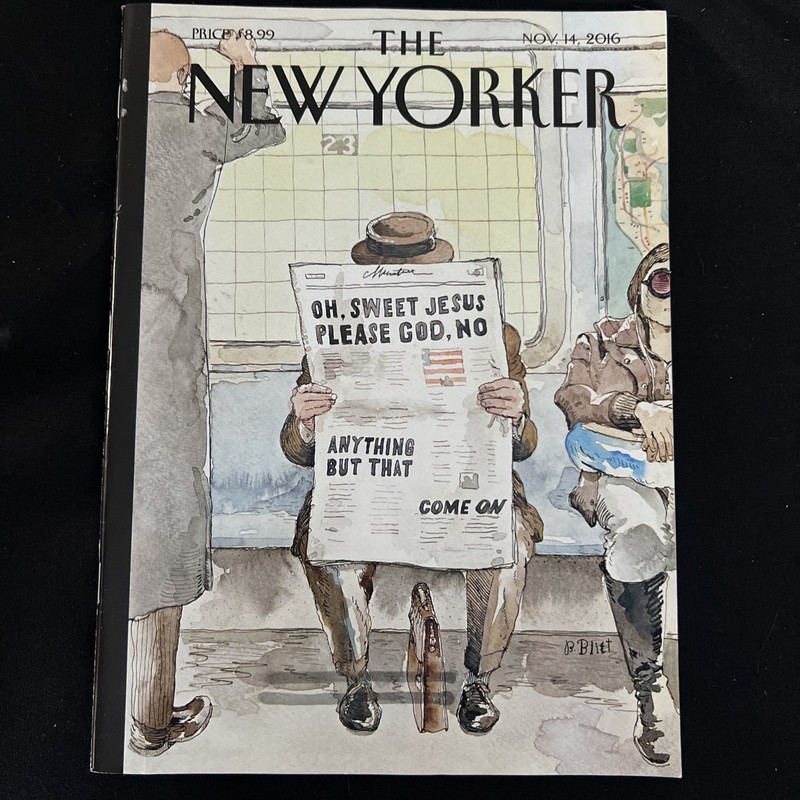 New Yorker Issue November 14 2016 “Anything But That” On Cover Post-Election