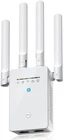 WiFi Extender Signal Booster, Long Range Internet Booster White Matte