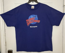 Planet Hollywood Minneapolis Vintage 1991 Blue T-Shirt Size XL Made in USA