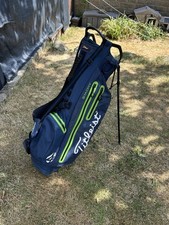 Titleist Stadry 4UP Blue Green Lightweight 3 Way Golf Club Stand Bag & Hood