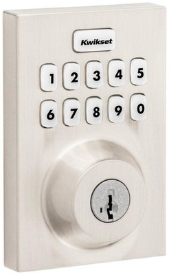 Kwikset HC620CNTZW700LR-S Home Connect Contemporary Keyless Entry - Nickel