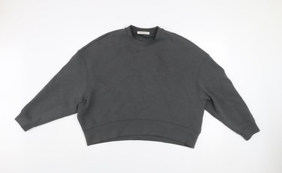 Alessandro Paccuci grauer Damenpullover Sweatshirt Größe 10 lockere Passform