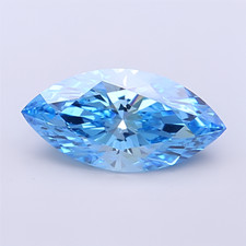 1.02 Ct lab IGI Certifide Diamond Marquise Cut Fancy Vivid Blue Color VS1 Clarit