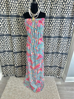 NWOT Lilly Pulitzer Marlisa Maxi Dress Peel And Eat  Size S  | eBay