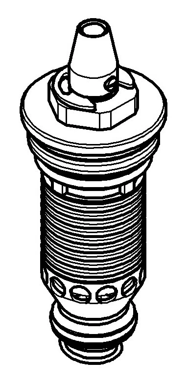 Grohe Grohmix Thermoelement 3/4" Bimetall vor Bajahr 1981 - 47019000 - Bild 3 von 3