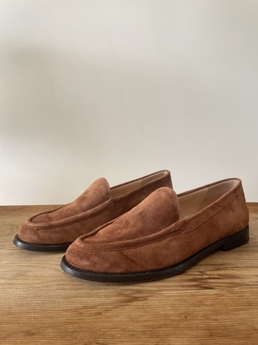 J. Crew Winona Suede Loafer Flats Adobe Clay Tawny Brown Workwear Women’s Sz 8 - Picture 1 of 8