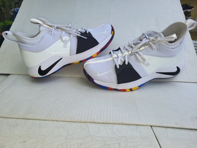 Nike Mens PG AJ5163-100 White Basketball Shoes Sneakers Sz 10