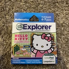 LeapFrog Leappad Explorer Hello Kitty Games LeapsterGS Mathematics Pre-K -1st Gr
