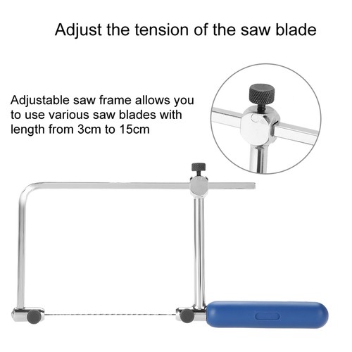 Adjustable Cutting Tool U Shaped Saw Frame With 6 Spiral Saw Blades (ASB500) - Picture 2 of 12