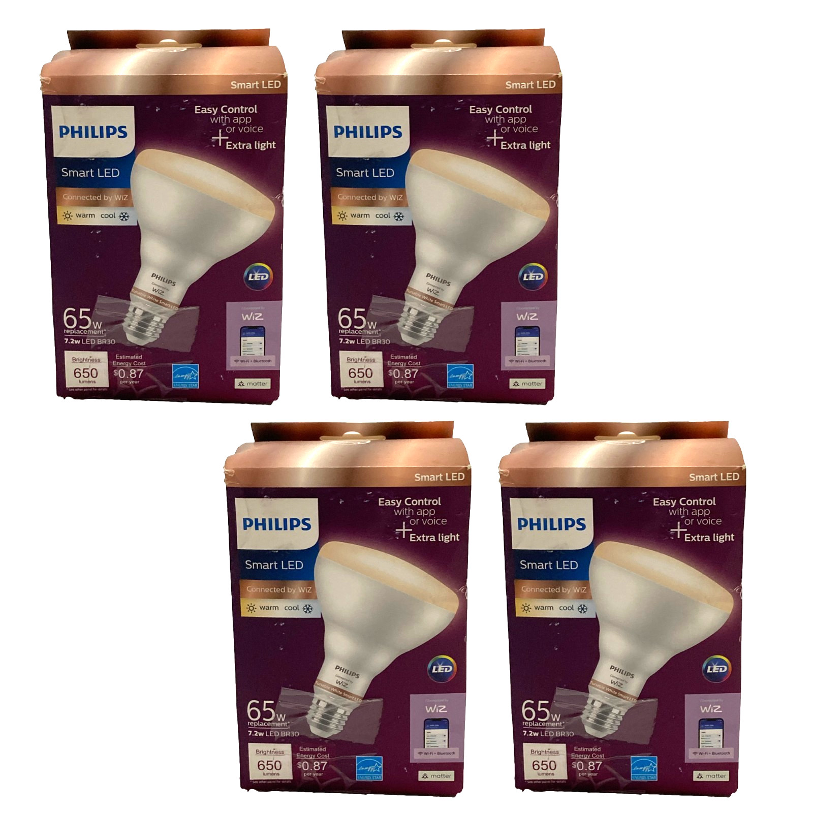 Wi-fi Led 65w Replacement Tunable White, Pack Of 4