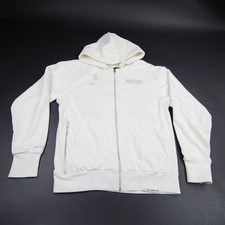 New York Knicks Nike NBA Authentics Jacket Men's Cream Used