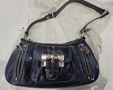 Kathy Van Zeeland Indigo/Blue Handbag Bag Purse Zip Closure Bag NEW NWT 567816