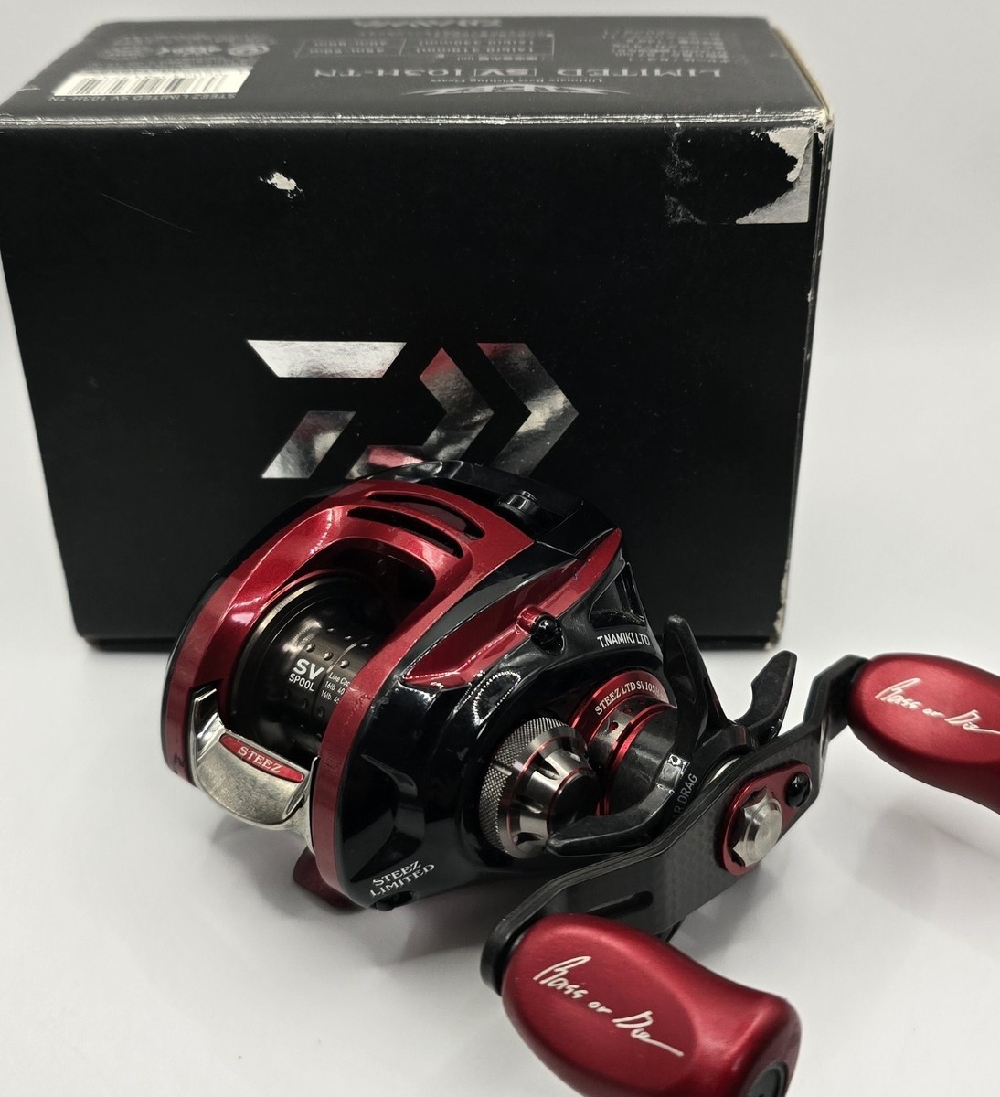 Daiwa Steez Limited SV 103H-TN Baitcast Reel Right Toshi Namiki