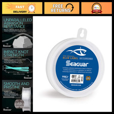 100 Fluorocarbon Fishing Leader Line for Saltwater - Clear, Multiple Sizes Avai