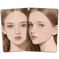 2PCS Face Painting Practice Board A4 Template Stage Makeup Training Tool