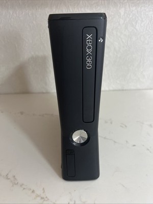 Microsoft Xbox 360 S Slim 4GB Black Model 1439 Console Controller Game Tested