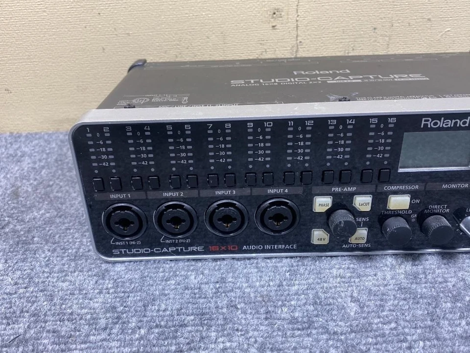 Roland UA-1610 Studio Capture USB 2.0 Audio Interface Black Sound Music Gear Pro - Image 4 of 4