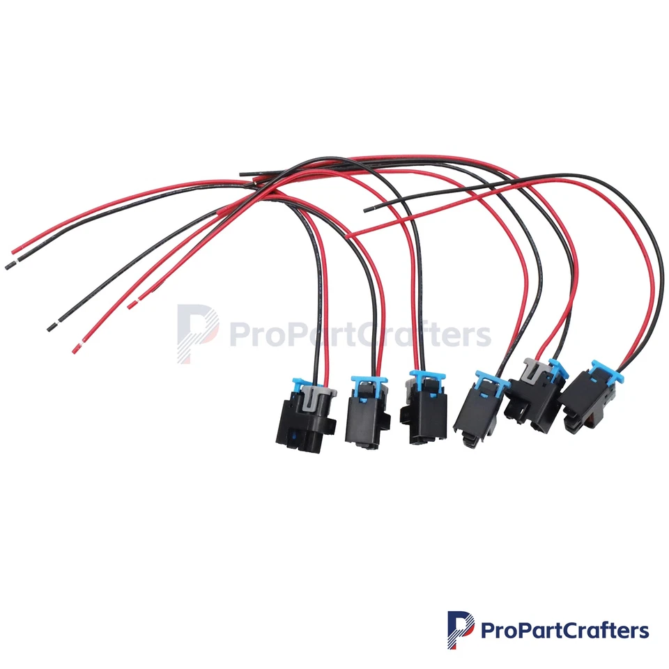 NEW 6PCS For 2000-2005 Buick Chevrolet Pontiac V6 3.8L Fuel Injector Connector Foto 2 de 4