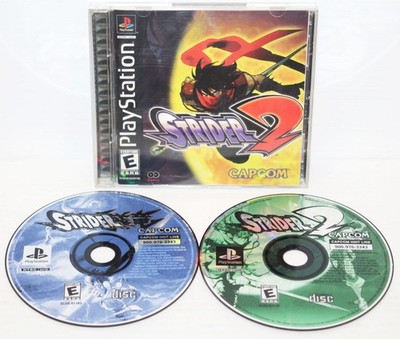 Strider 2 (Sony PlayStation 1, 2000) Complete w/ Strider 1 & Reg Card CIB Capcom