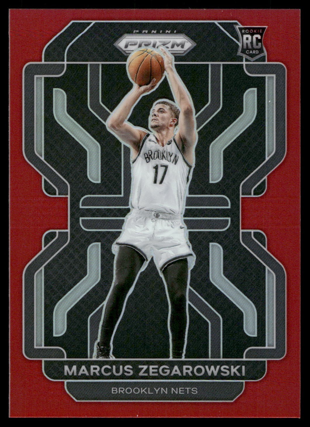 CZA763 - 2021-22 Panini Prizm - Marcus Zegarowski #300 - Red Prizm /299