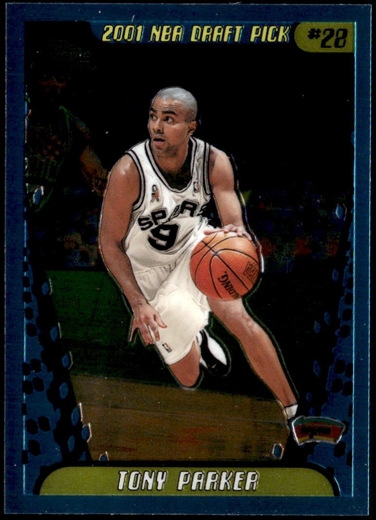 2001-02 Topps Chrome #155 Tony Parker Rookie E1