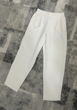 NWOT New Signature Crepe Tapered Ankle Pull-On Pant - A New Day Off-White