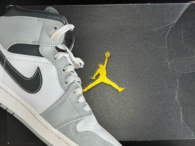 Nike Air Jordan 1 Mid Light Smoke Grey/White - Größe EU44.5