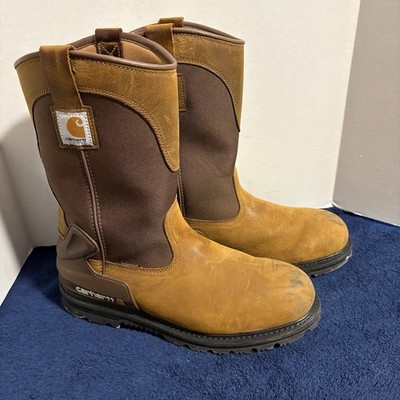 Carhartt Heritage 11  Leather Soft Toe Wellington Work Boot Bison Brown Mens 13M