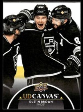 2021-22 Upper Deck UD Canvas Black Dustin Brown Los Angeles Kings #C37