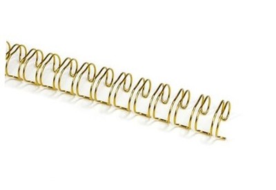  Double Loop Binding Wires 3/4 Inch - 3:1 3/4'' (165 Sheets Capacity) Golden