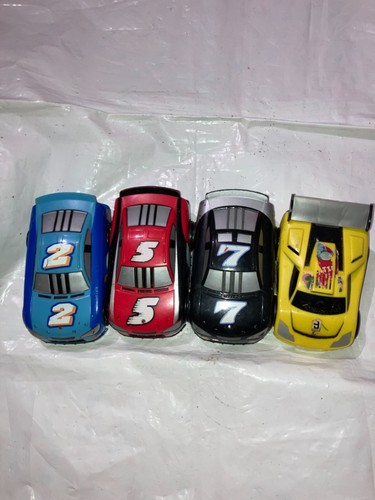 *READ - BROKEN** 4 SHAKE AND N GO CARS 2 7 9 BLACK YELLOW BLUE RACECAR LOT RED 5