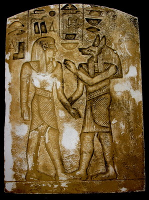 Ancient  Egyptian Anubis Tut Wall Plaque Antique Finish 