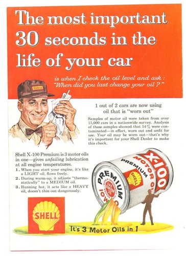 Shell Werbung, circa 1958