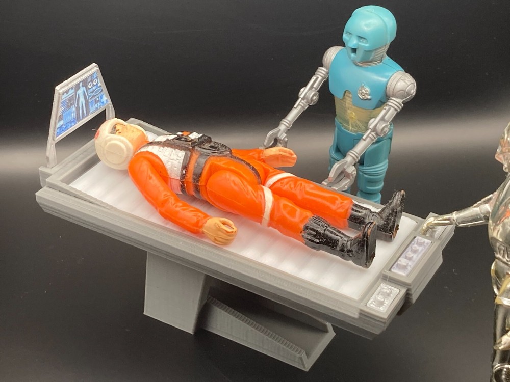 Custom Star Wars Sci-Fi Medical Bed for 1:18 Scale Figures & Dioramas  