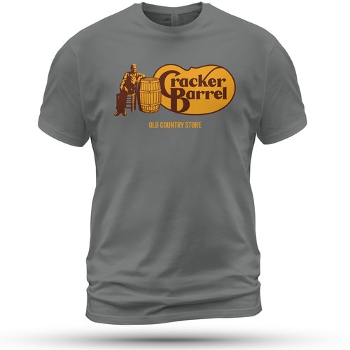 Cracker Barrel Restaurant Logo T-Shirt Funny Size S-5XL Made in USA - Picture 11 of 11