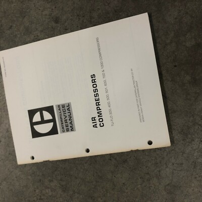 CATERPILLAR CAT AIR COMPRESSOR SYSTEM TRACTOR SPEC. SERVICE MANUAL