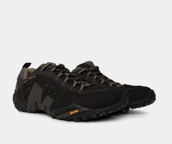 Merrell Intercept scarpe da passeggio uomo outdoor escursionismo scarpe stringate in pelle nere