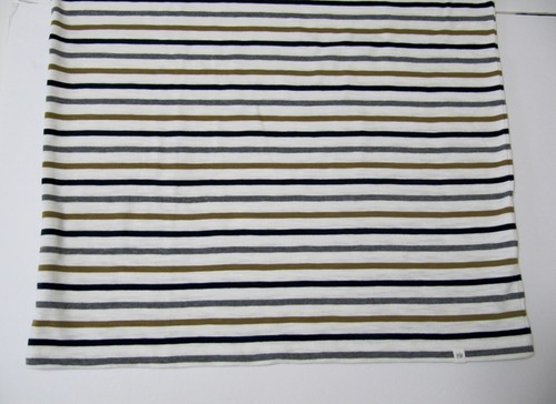 T-shirt uomo MRSP $185 nuova Harris Wilson Vladim panna righe cotone XL taglia - Foto 6 di 11