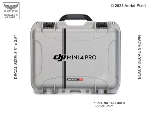 DJI Mini 4 Pro Drone Case Decal for Nanuk Pelican GoProfessional GPC & More - Picture 9 of 21