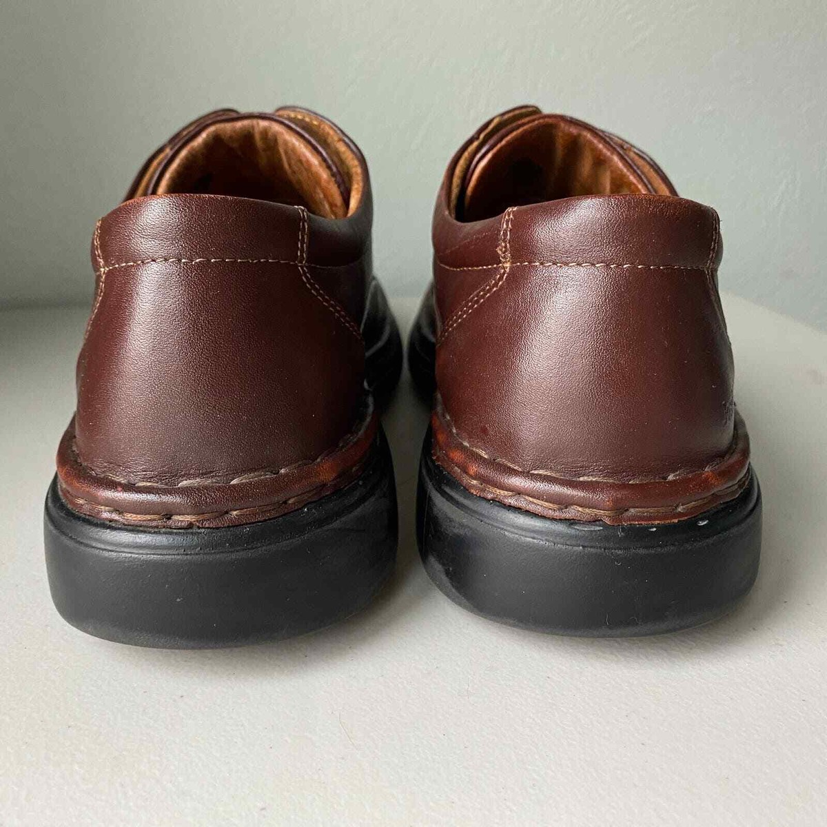 Vintage Josef Seibel Lace Up Oxfords Chunky Round Toe Shoe Men 9.5-10 Dark Brown Vintage Josef Seibel Lace Up Oxfords Chunky Round Toe Shoe  main image 4