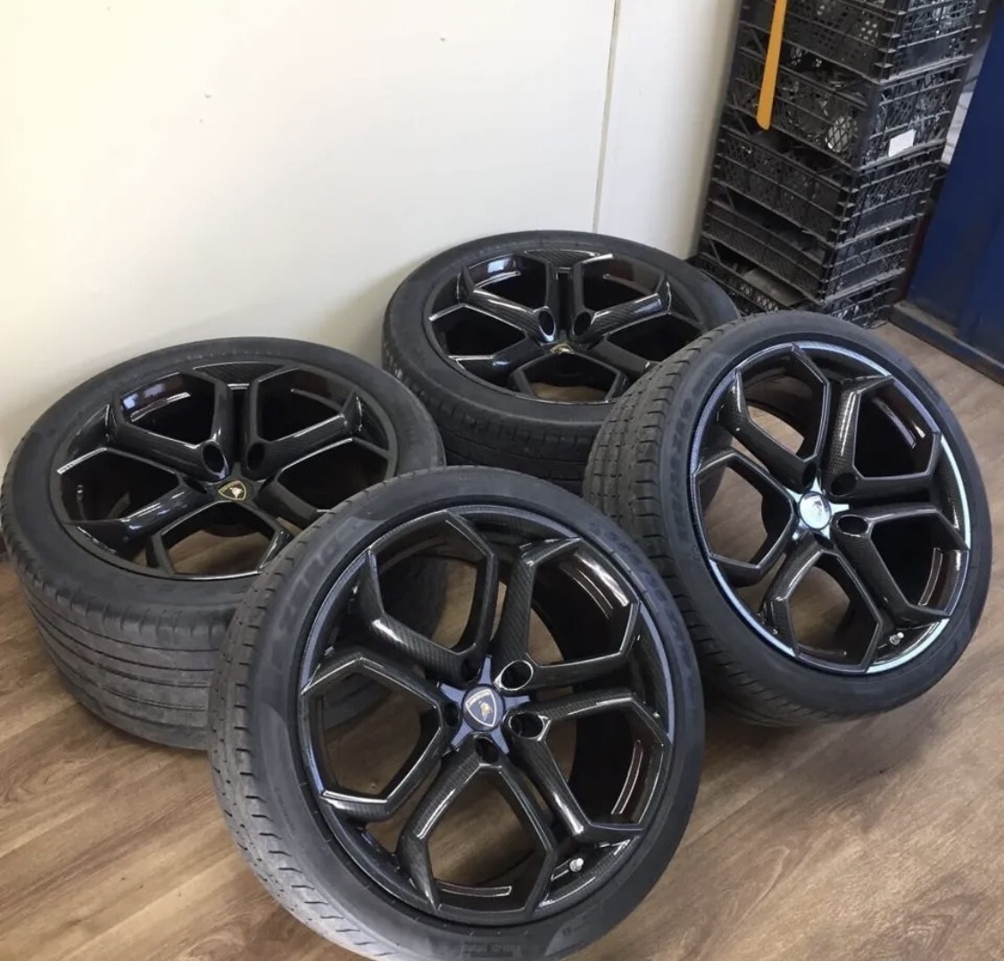 20 Lamborghini Rims Wheels OEM Stock Set 4 Aventador LP700 LP Black Genuine 