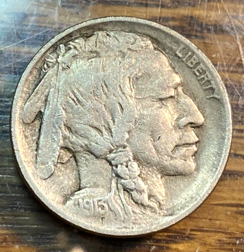 1913 Type 1 Buffalo Nickel Nice Original XF CHRC