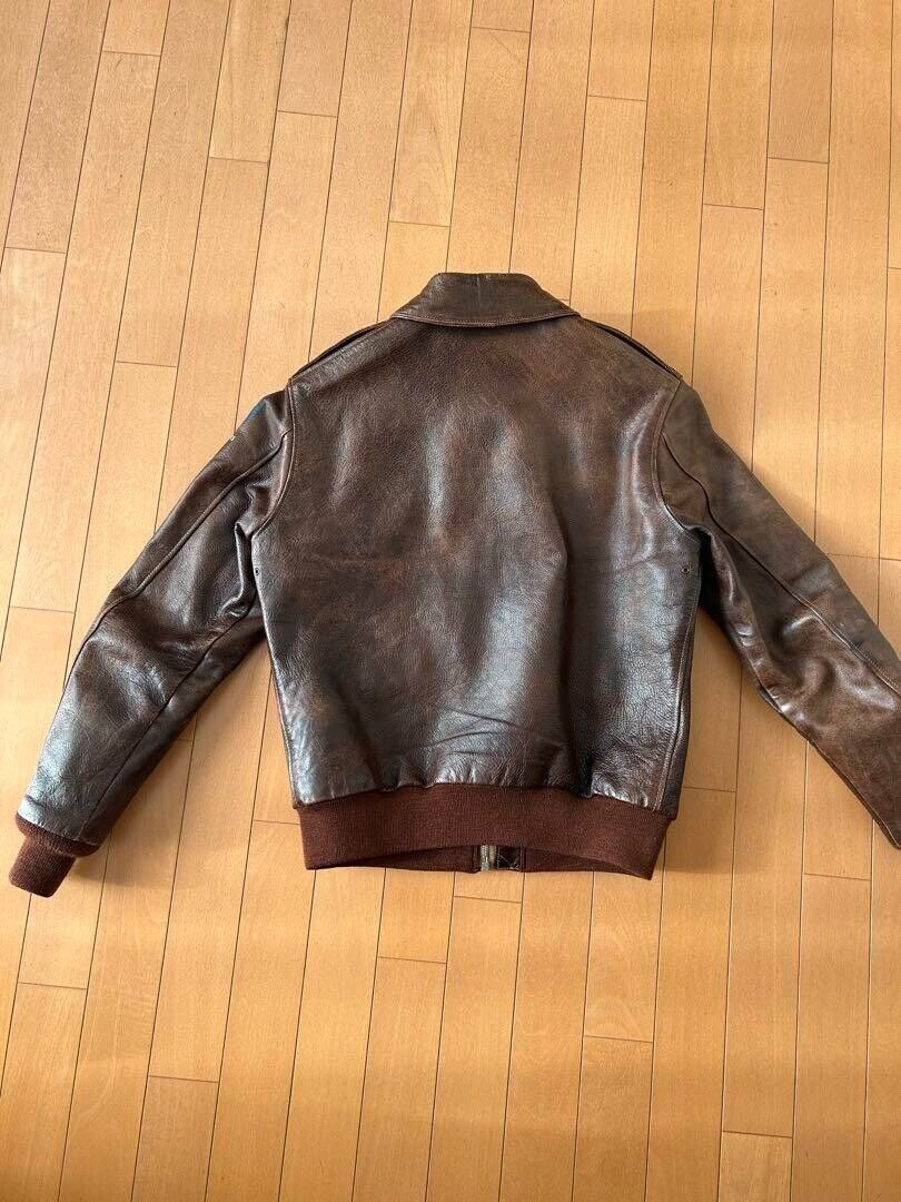 Rainbow Country Leather Jacket A-2 size 38 Dark Seal Brown Rainbow Country Leather Jacket A-2 size 38 Dark Seal Brown