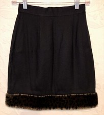 VTG Aziz Faux Fur Lined Skirt Sz 3 BUNDLE SAVE 1 SHIPS MORE