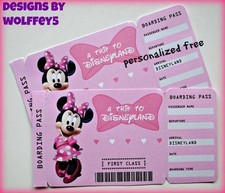 CRAFTECAFE DISNEY TICKET paper piecing premade scrapbook diecut piece WOLFFEY5